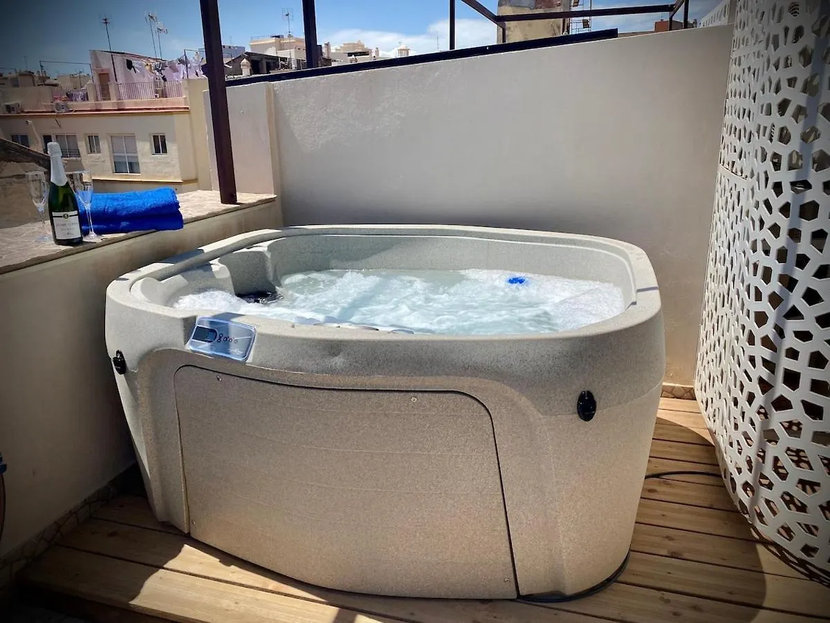 Apartament Duplex Con Terraza Y Jacuzzi En Centro Malaga Piso 2C Hiszpania